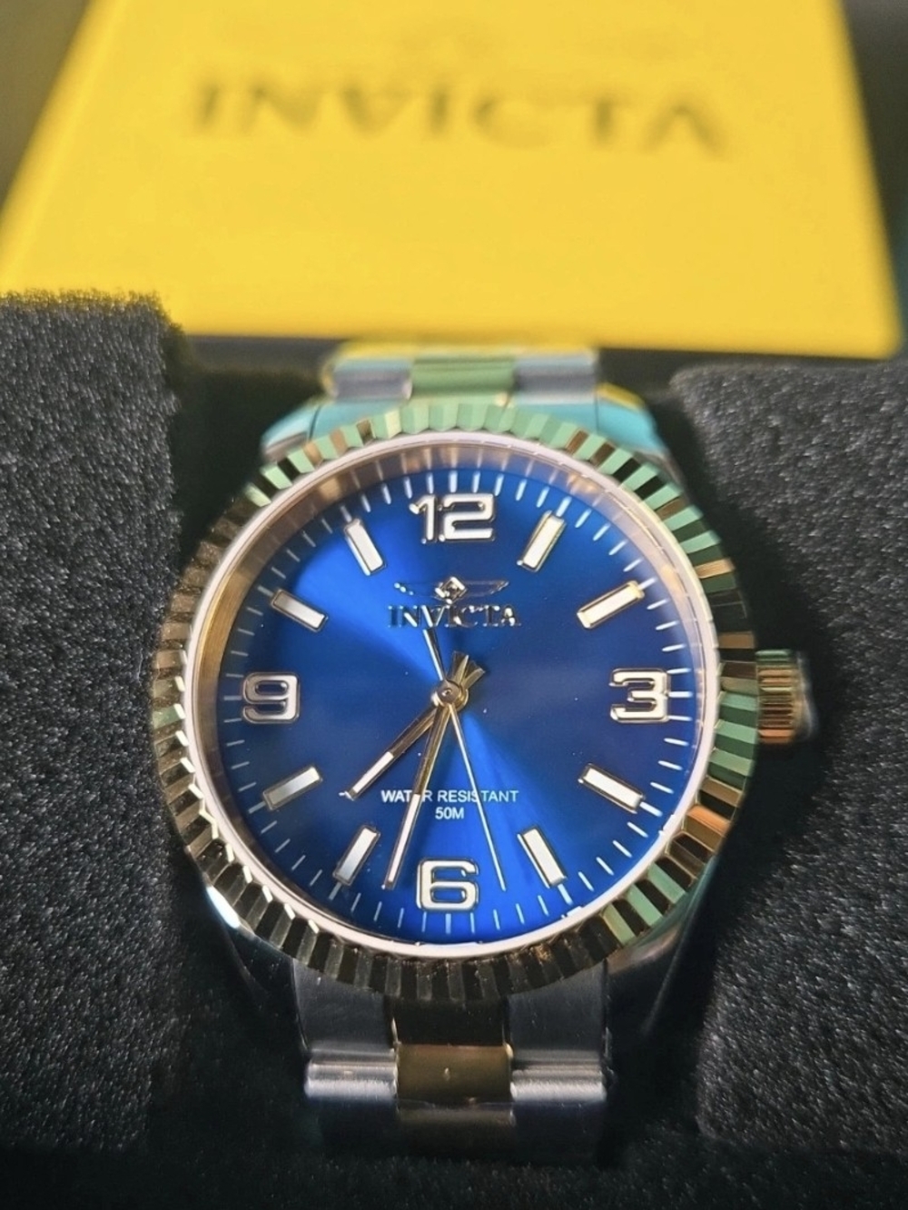 47471 Invicta Specialty Stratford Blue Dial Two Tone Unisex 36mm Watch